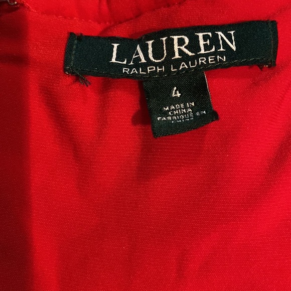 Lauren Ralph Lauren Tulip Crochet Lace Off Shoulder Midi Dress ZB3 - Picture 6 of 6